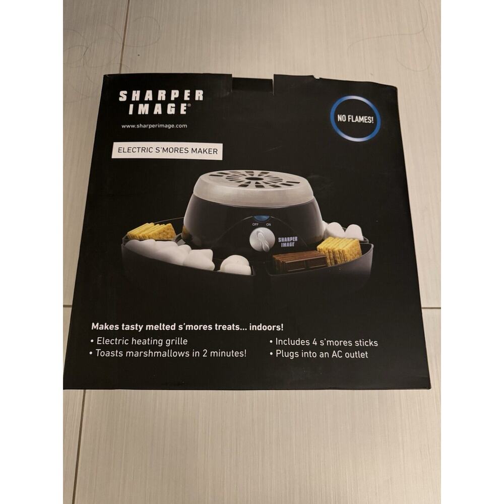 Sharper Image S'mores Maker Indoor Electric Tabletop Marshmallow Chocolate Set